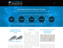 Tablet Screenshot of cambridgeneurotech.com